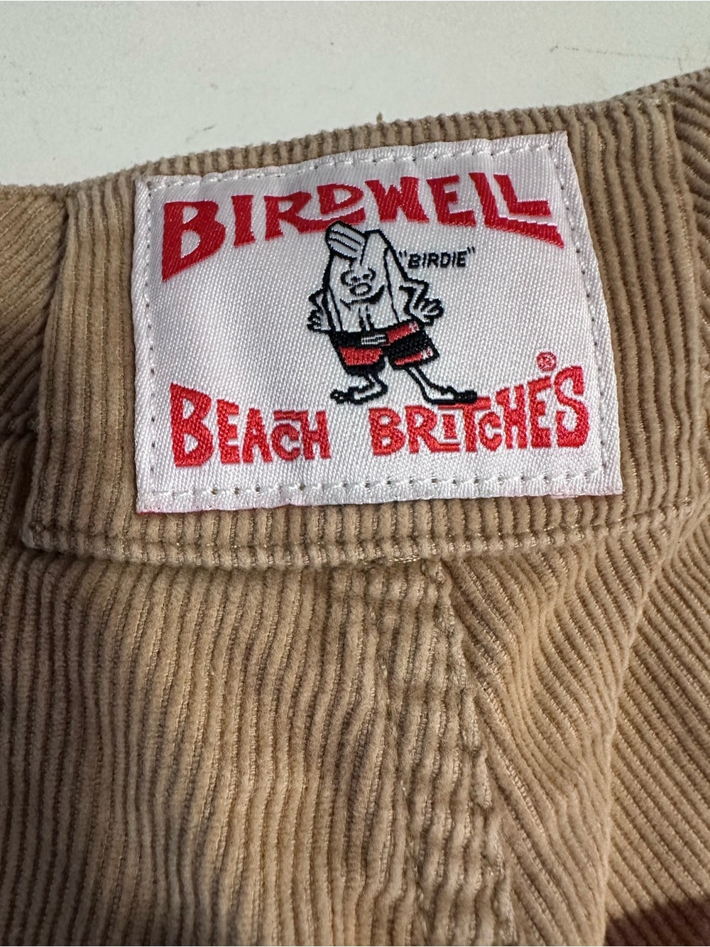 Birdwell Women's Corduroy Shorts in Tan - Picture 3 of 6